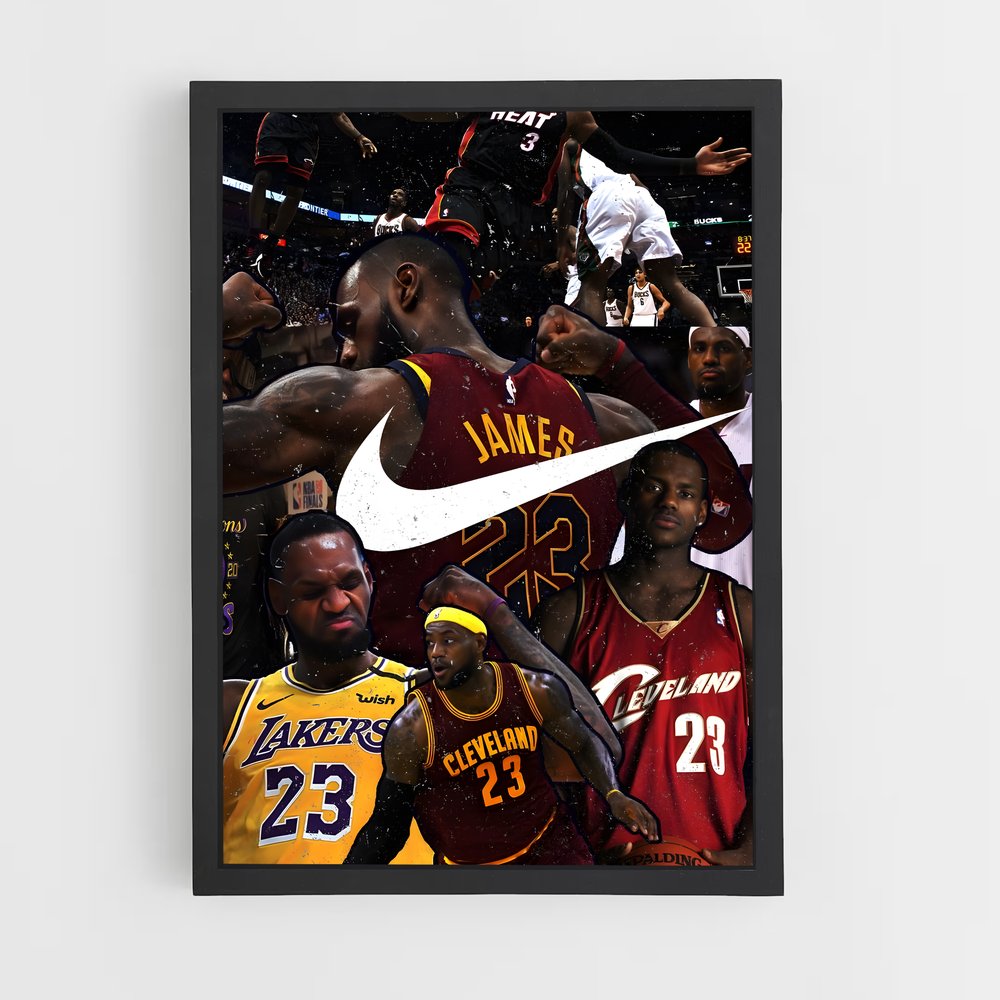 Poster King James – affiche Basketball (vue 2)